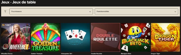 Orient Xpress Casino jeux table